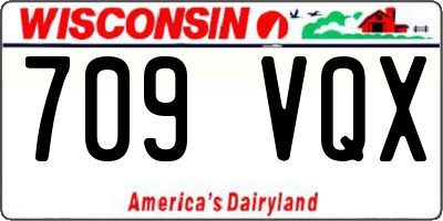 WI license plate 709VQX