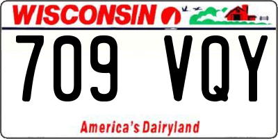 WI license plate 709VQY