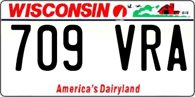 WI license plate 709VRA