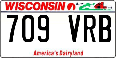 WI license plate 709VRB
