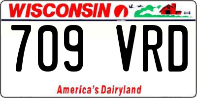 WI license plate 709VRD