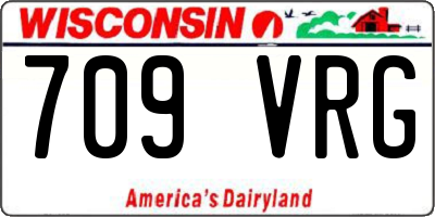 WI license plate 709VRG