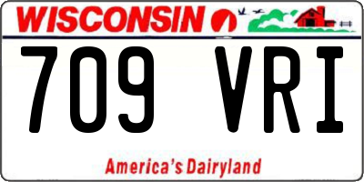 WI license plate 709VRI