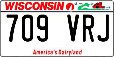 WI license plate 709VRJ