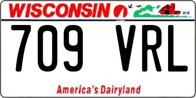 WI license plate 709VRL