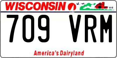 WI license plate 709VRM