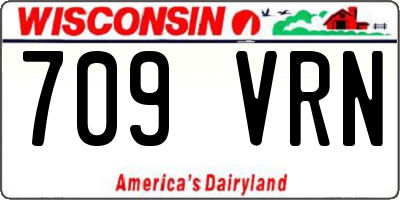 WI license plate 709VRN