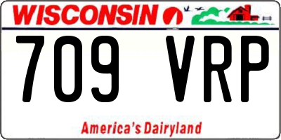 WI license plate 709VRP