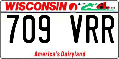 WI license plate 709VRR