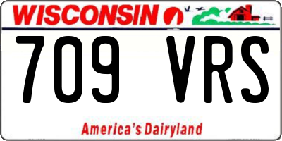 WI license plate 709VRS