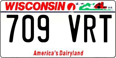 WI license plate 709VRT