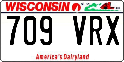 WI license plate 709VRX
