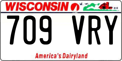 WI license plate 709VRY
