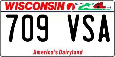 WI license plate 709VSA