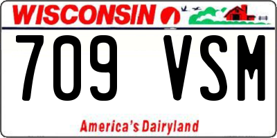 WI license plate 709VSM