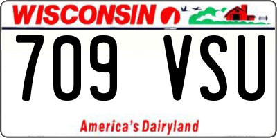 WI license plate 709VSU