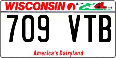 WI license plate 709VTB