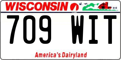 WI license plate 709WIT