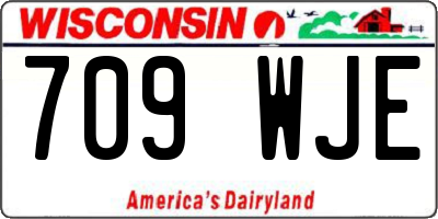 WI license plate 709WJE