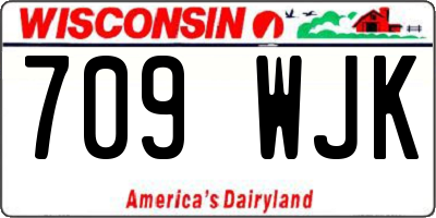 WI license plate 709WJK