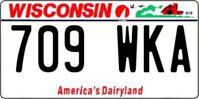 WI license plate 709WKA