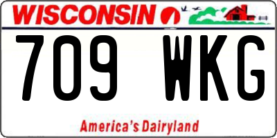 WI license plate 709WKG