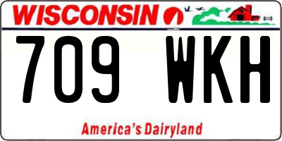 WI license plate 709WKH