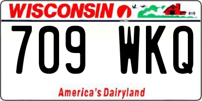 WI license plate 709WKQ