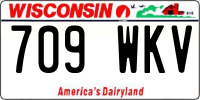 WI license plate 709WKV