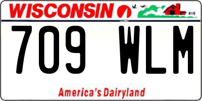 WI license plate 709WLM