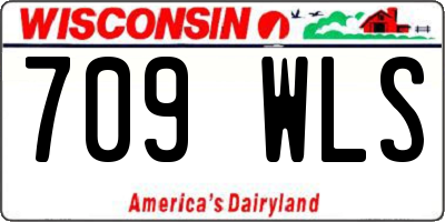 WI license plate 709WLS