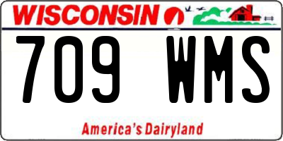 WI license plate 709WMS