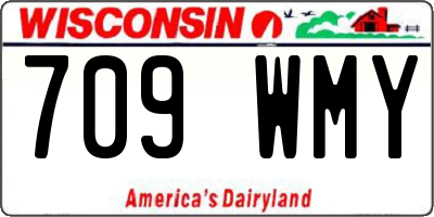 WI license plate 709WMY