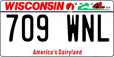 WI license plate 709WNL