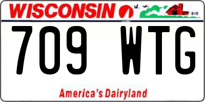 WI license plate 709WTG