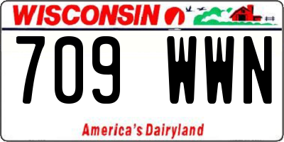 WI license plate 709WWN