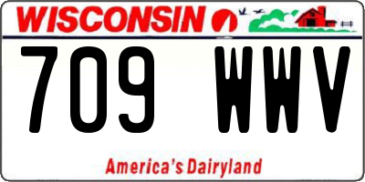 WI license plate 709WWV
