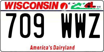 WI license plate 709WWZ