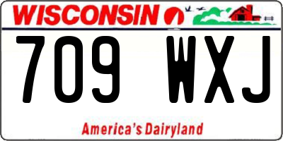 WI license plate 709WXJ