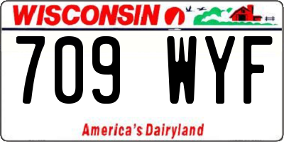 WI license plate 709WYF