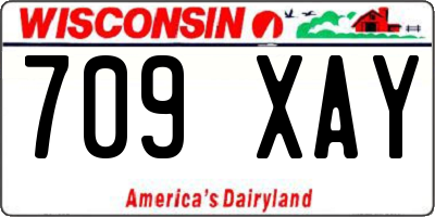 WI license plate 709XAY