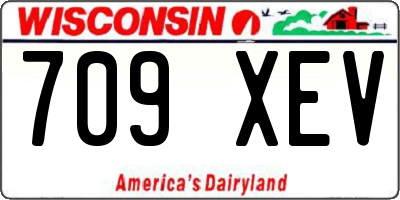 WI license plate 709XEV