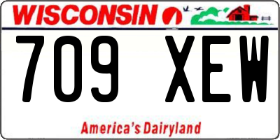 WI license plate 709XEW