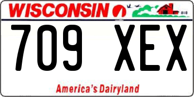 WI license plate 709XEX