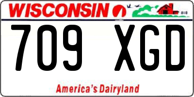 WI license plate 709XGD