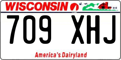 WI license plate 709XHJ