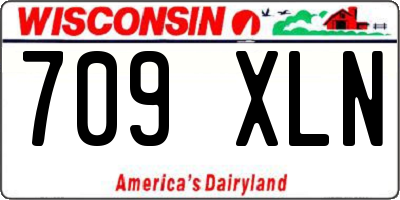 WI license plate 709XLN
