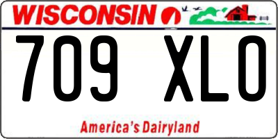 WI license plate 709XLO
