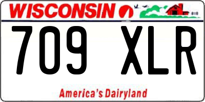 WI license plate 709XLR