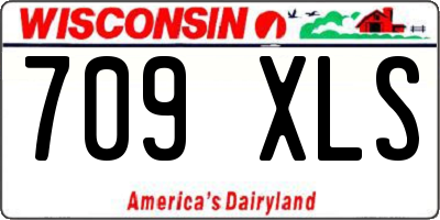 WI license plate 709XLS